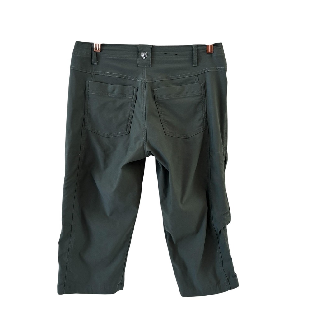 Kuhl Capri Pants Womens 6 Green Nylon Blend Lightweight Hiking Outdoor Travel